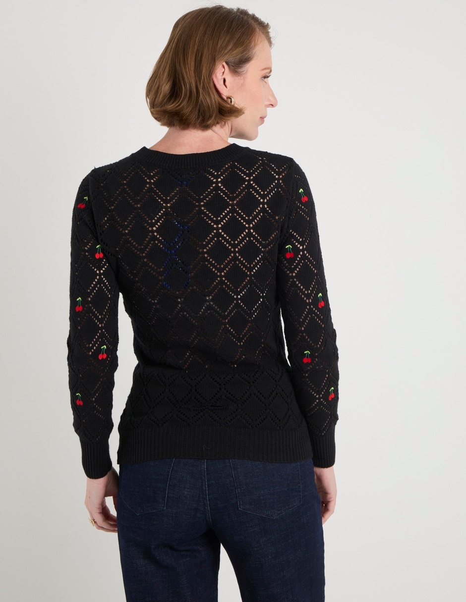 Suéter cuello redondo para mujer 6