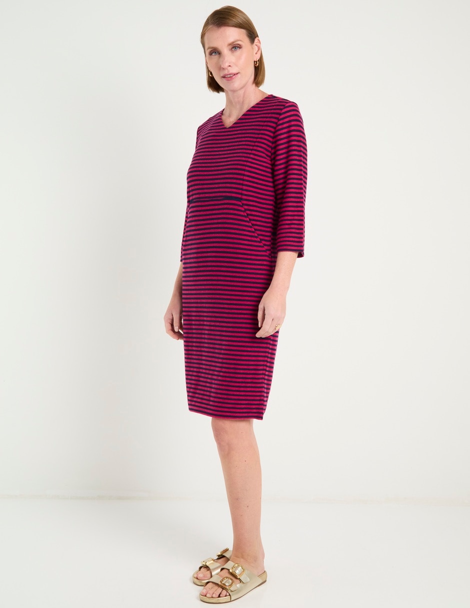 Vestido arriba rodilla casual para mujer 4
