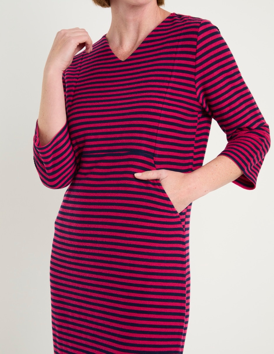 Vestido arriba rodilla casual para mujer 2