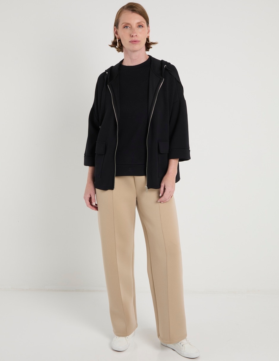 Sudadera con capucha y bolsa para mujer 3