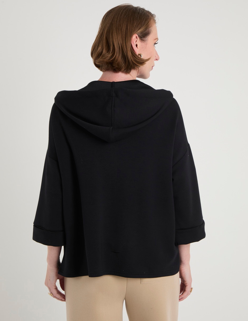 Sudadera con capucha y bolsa para mujer 6