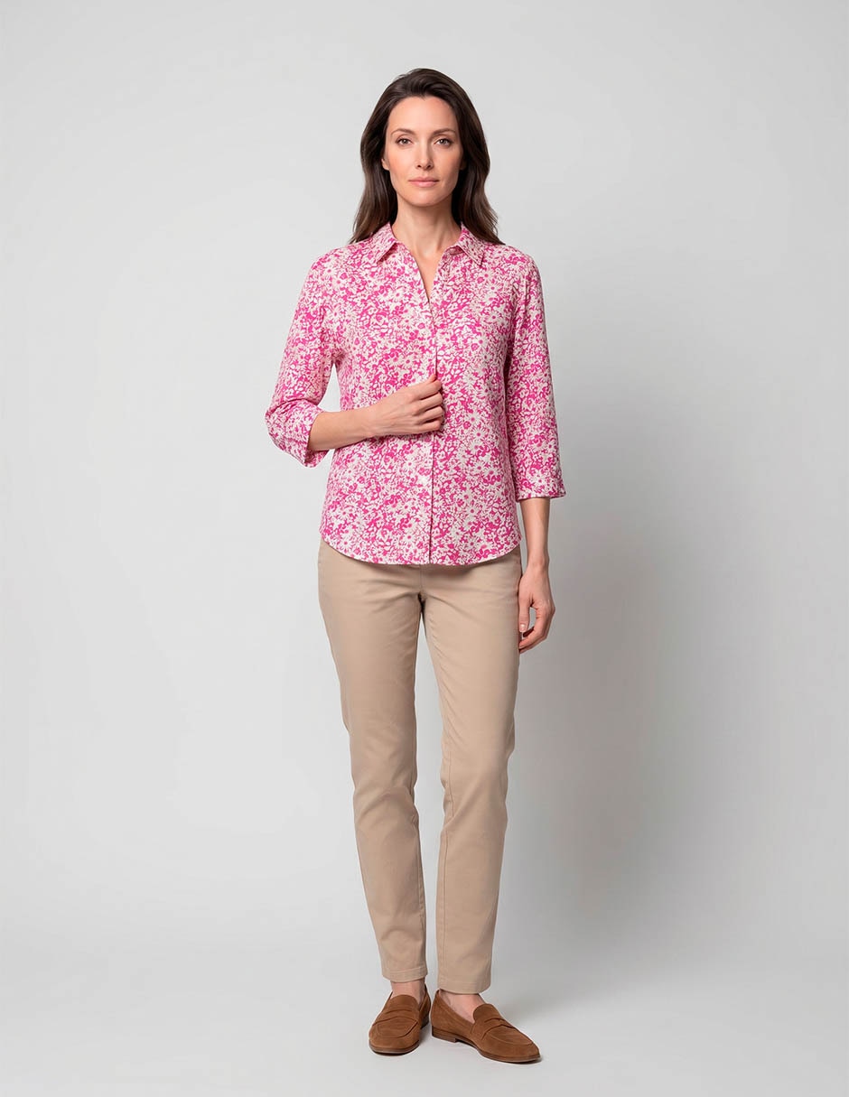 Blusa manga 3/4 para mujer