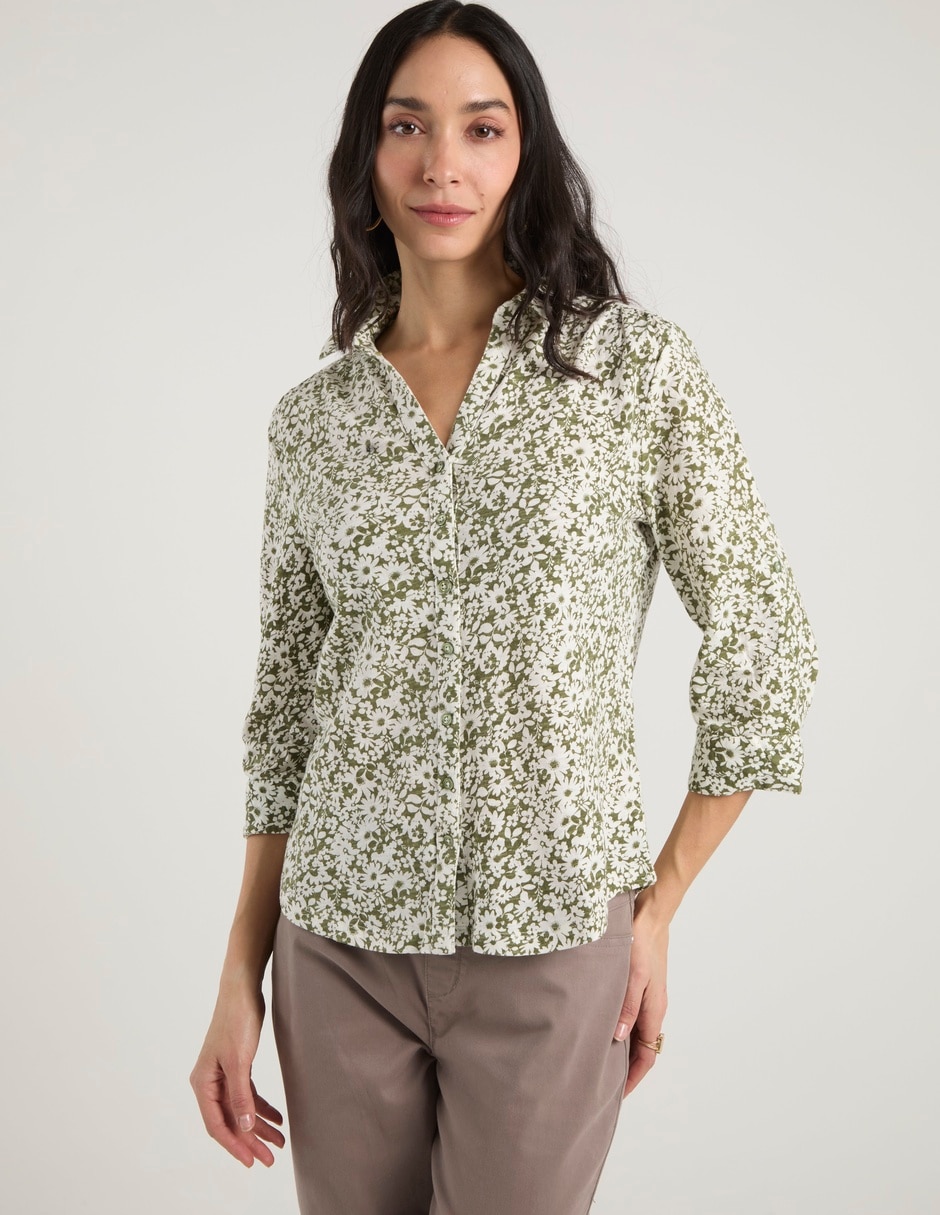 Blusa manga 3/4 para mujer 1