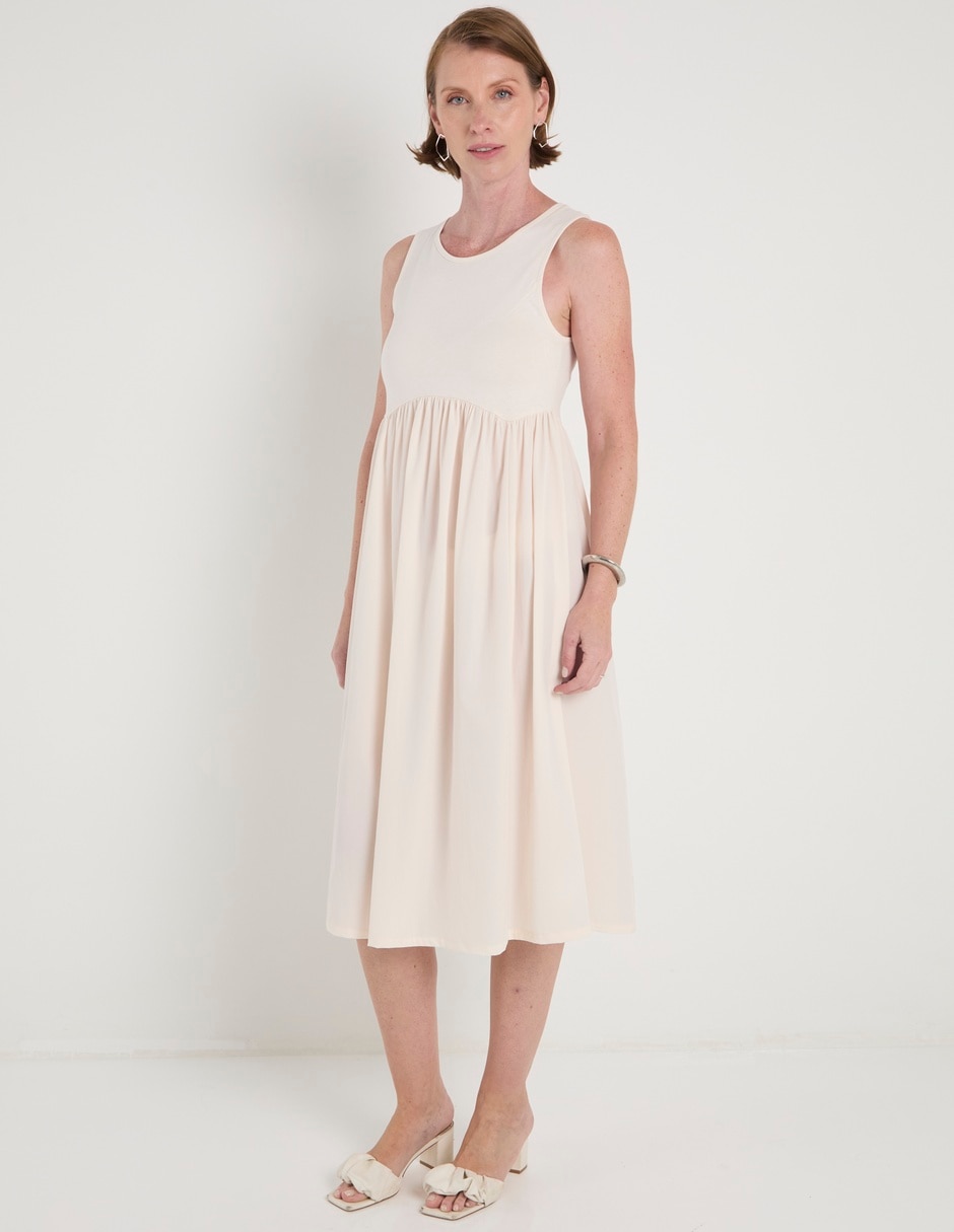 Vestido midi casual para mujer
