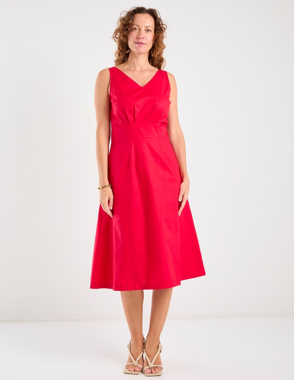 Vestido midi casual para mujer Vestido midi casual para mujer