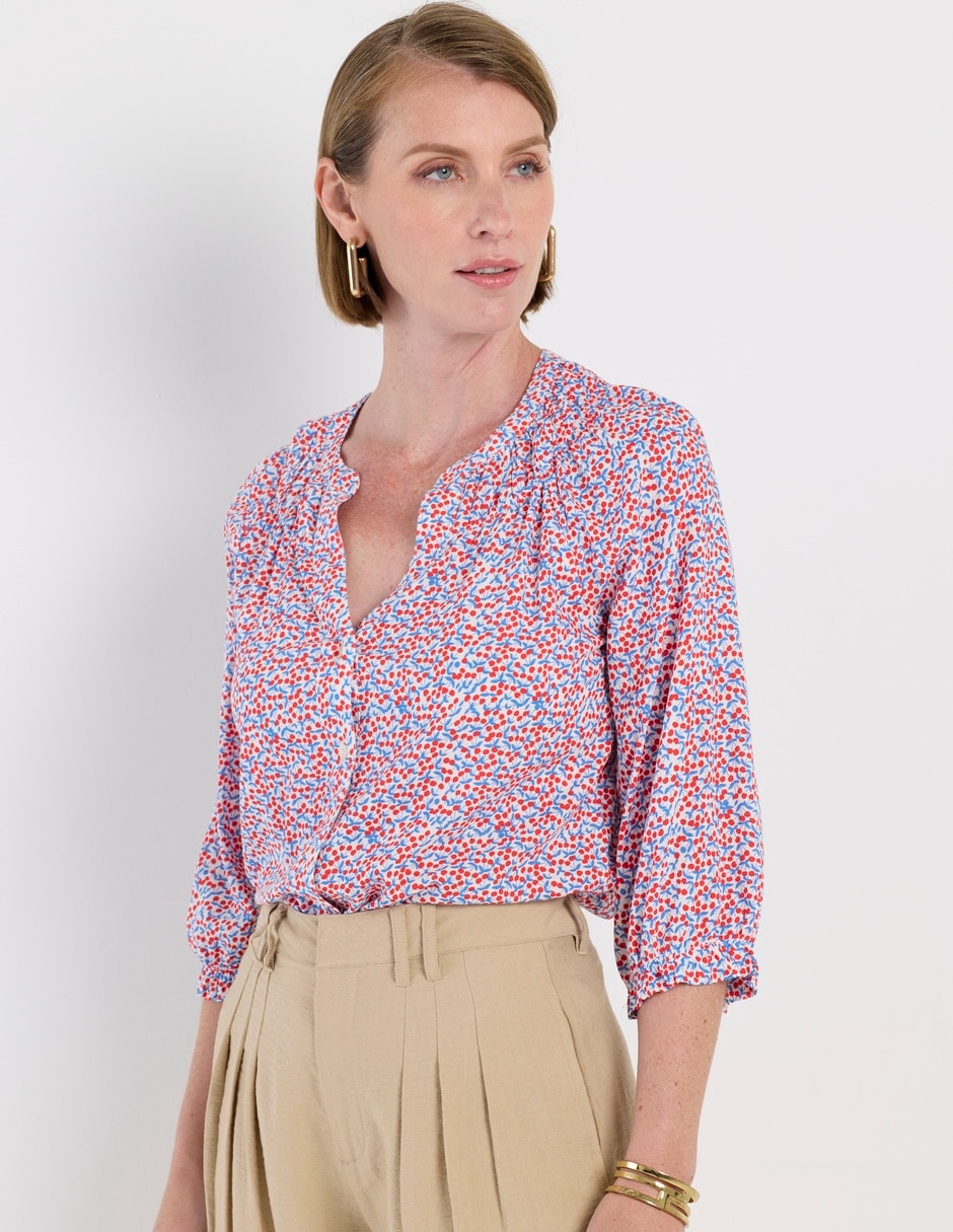 Blusa manga 3/4 para mujer 1