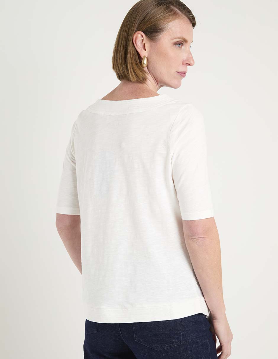 Blusa manga al codo para mujer 6