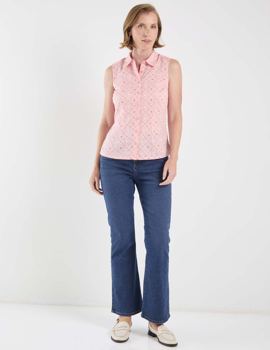 Blusa sin manga para mujer 4