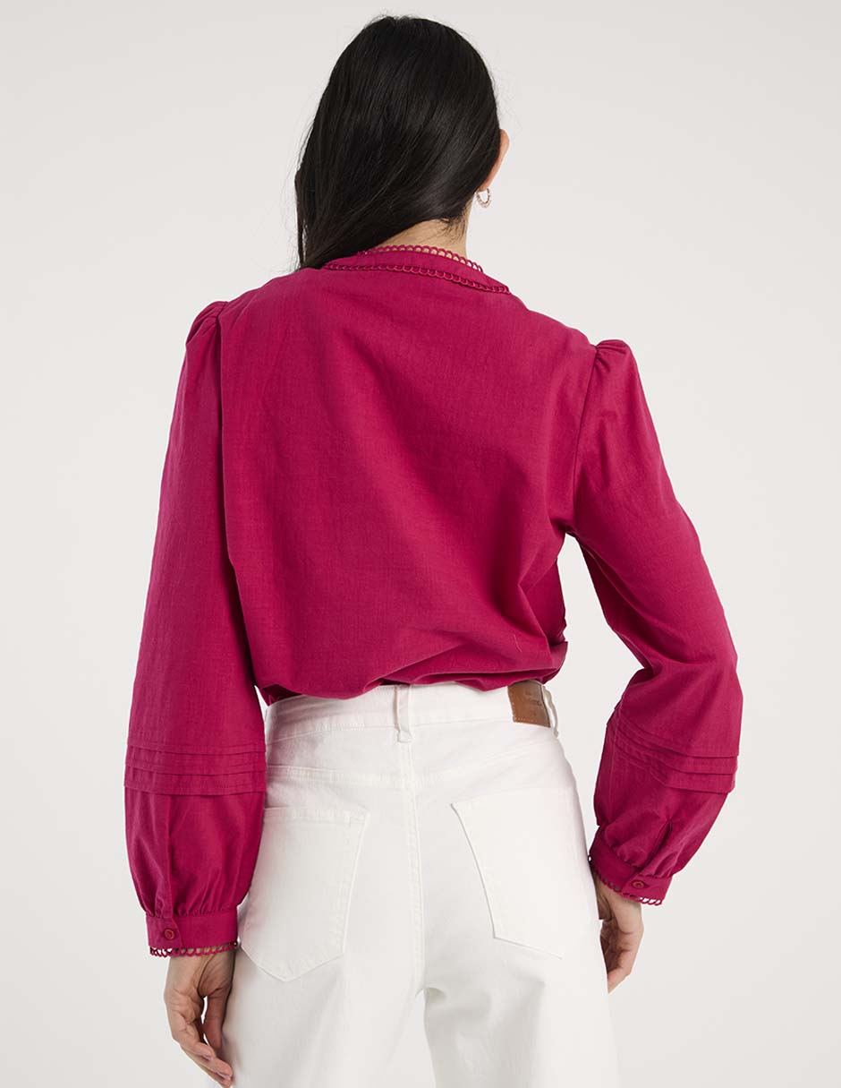 Blusa manga larga para mujer 6
