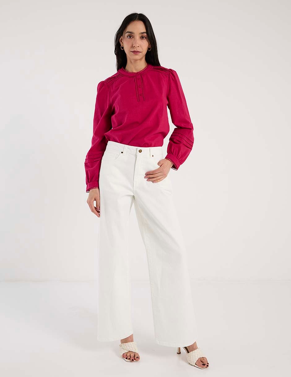 Blusa manga larga para mujer 7