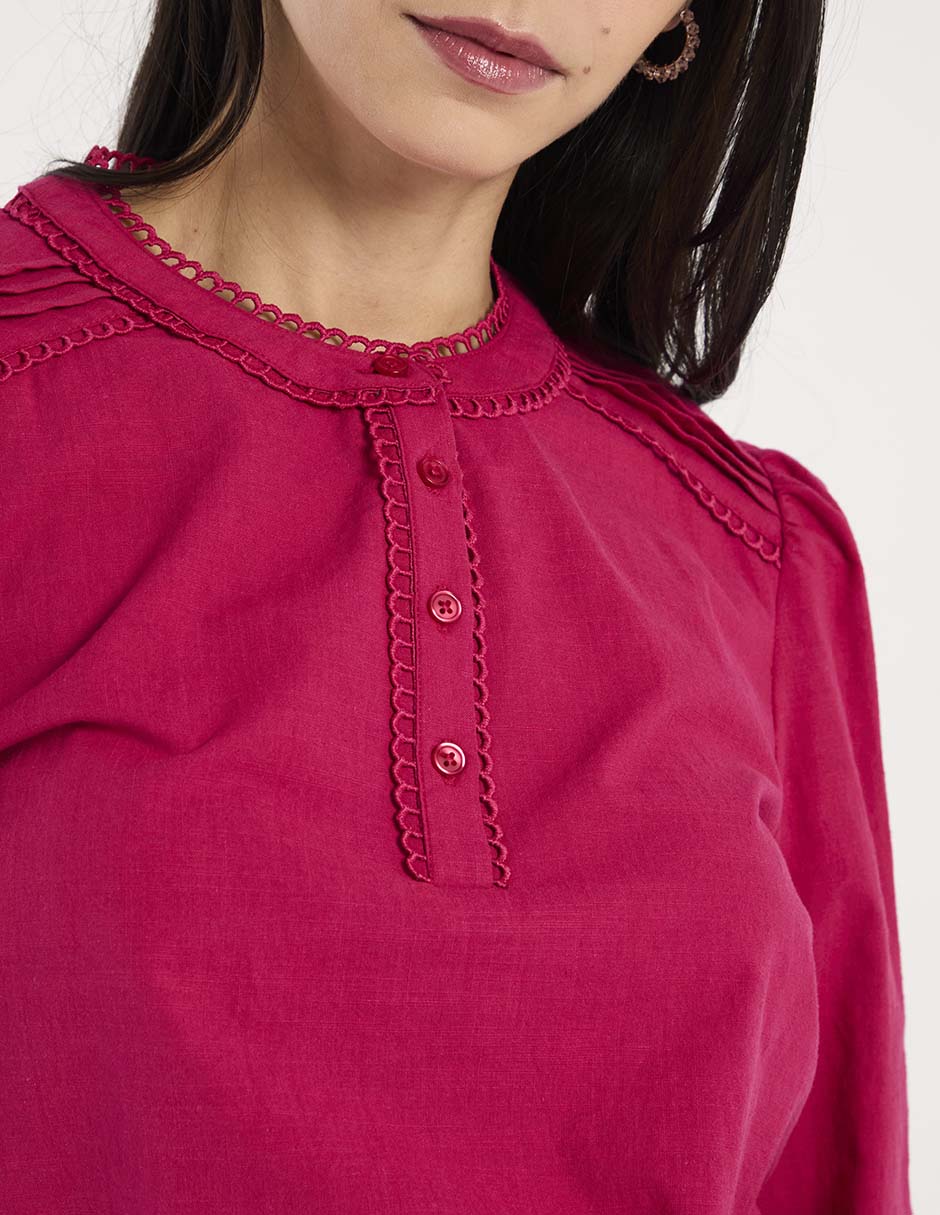 Blusa manga larga para mujer 8