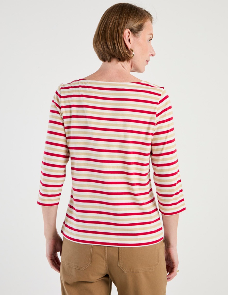Playera manga 3/4 Weekend cuello redondo para mujer