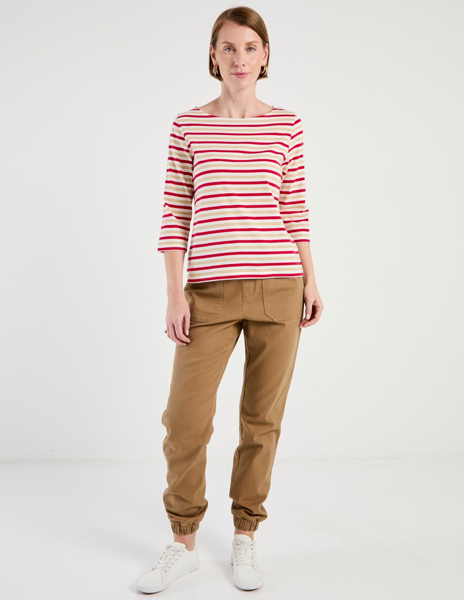 Playera manga 3/4 Weekend cuello redondo para mujer