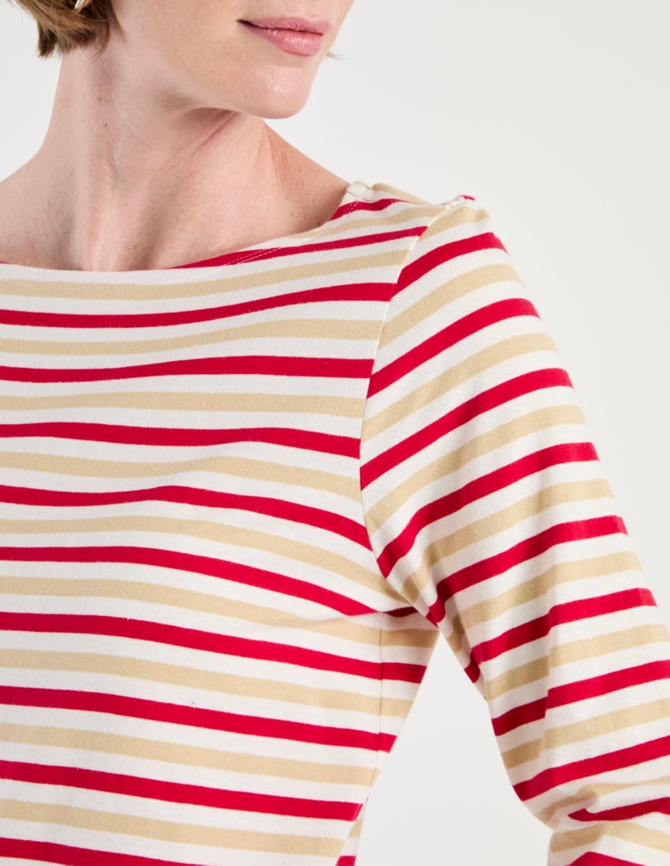 Playera manga 3/4 Weekend cuello redondo para mujer