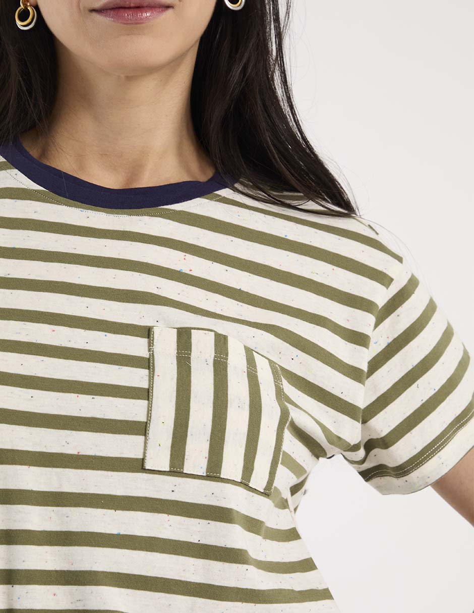 Playera manga corta cuello redondo para mujer 4