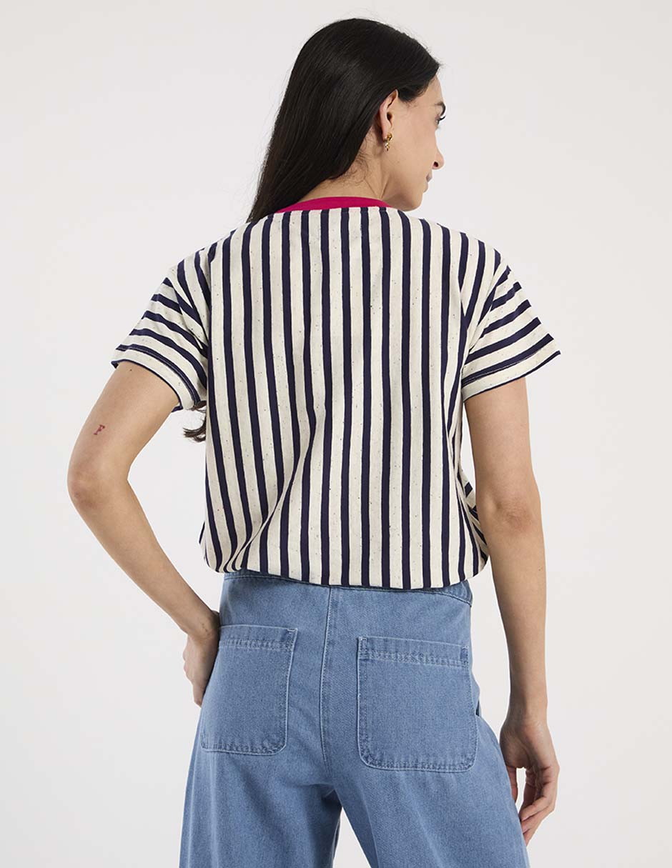 Playera manga corta Weekend cuello redondo para mujer