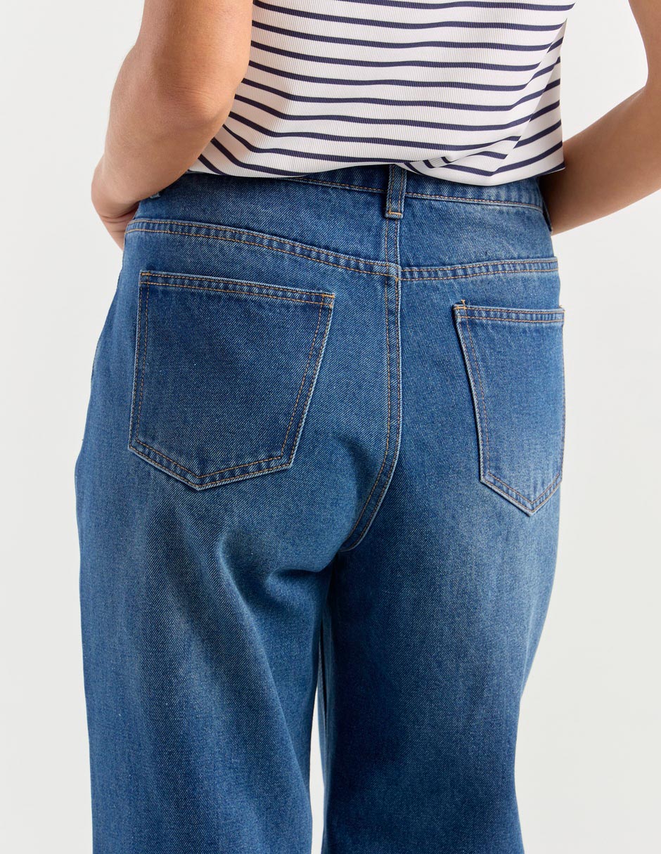 Jeans wide leg para mujer 2