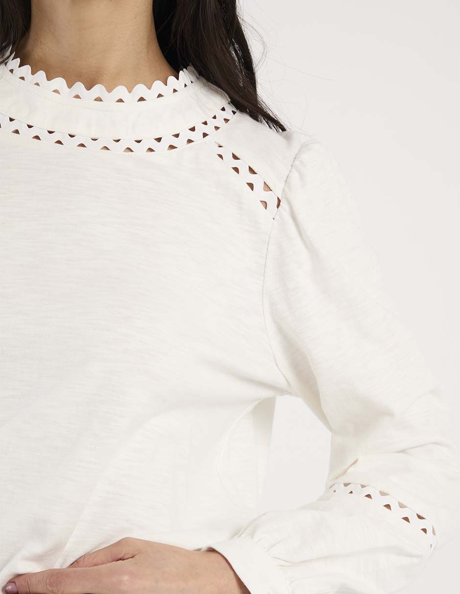 Blusa manga larga para mujer 8