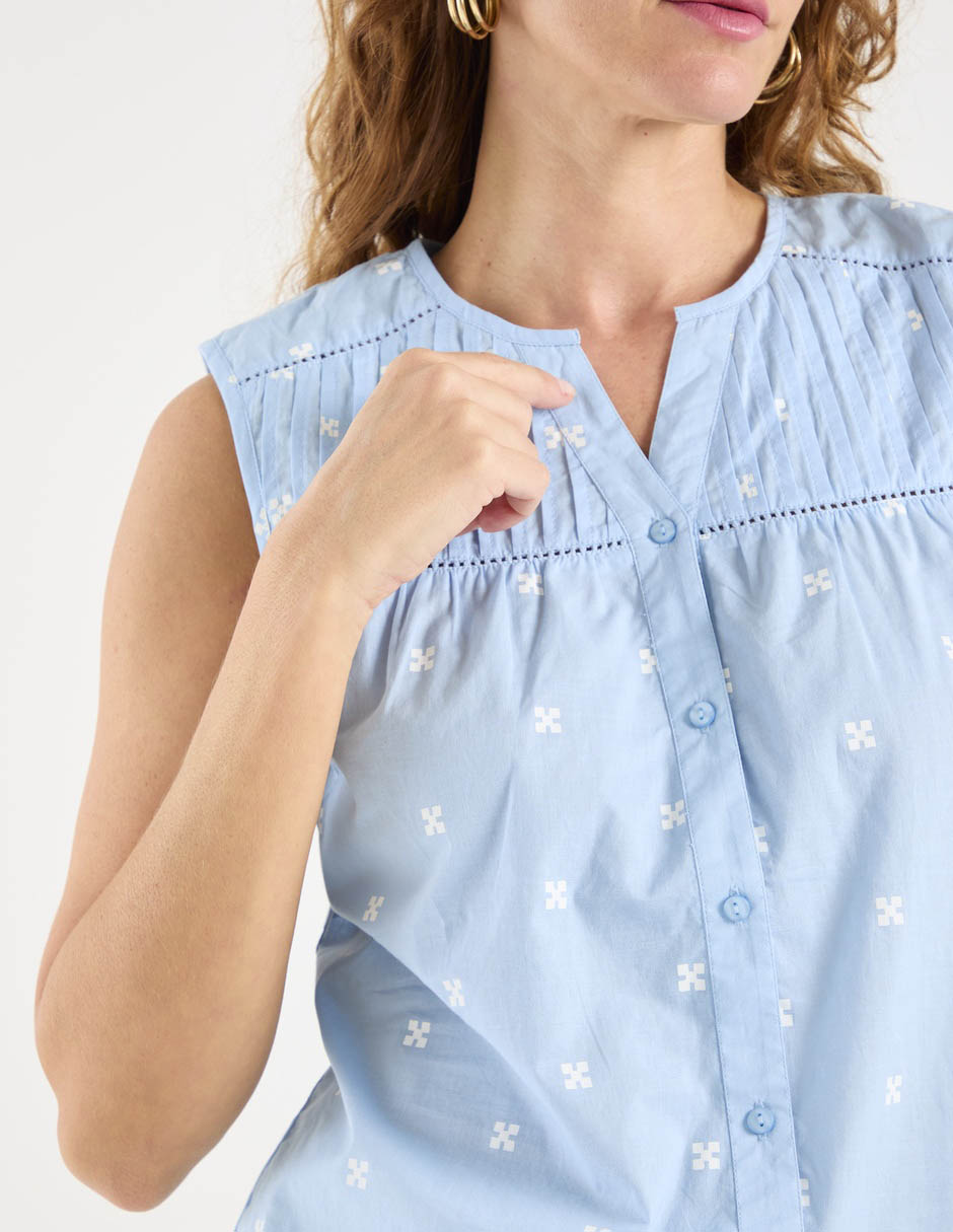 Blusa Weekend sin mangas para mujer