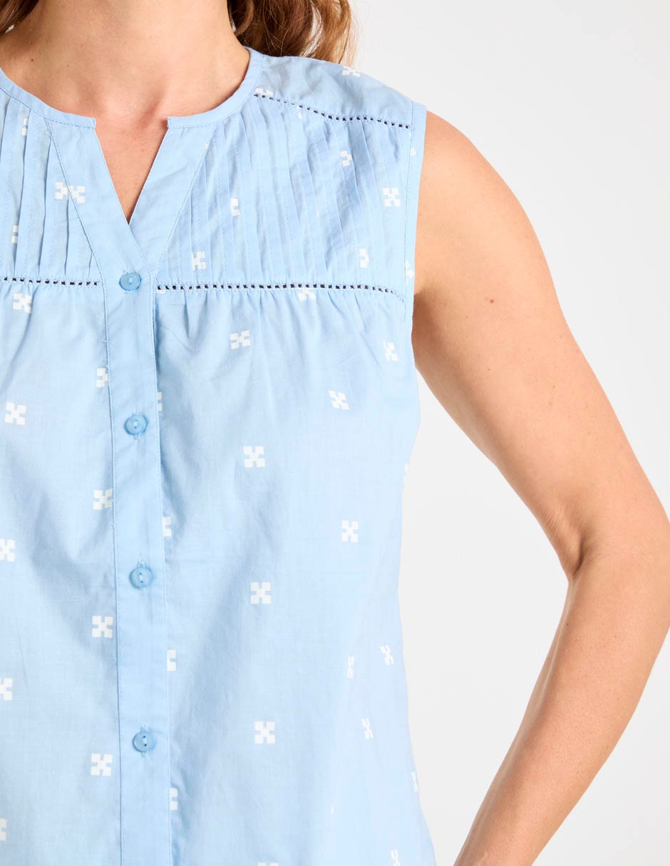 Blusa Weekend sin mangas para mujer
