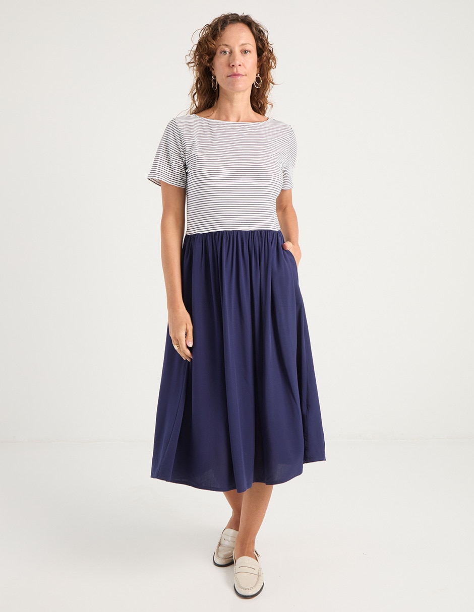 Vestido midi casual para mujer Vestido midi casual para mujer