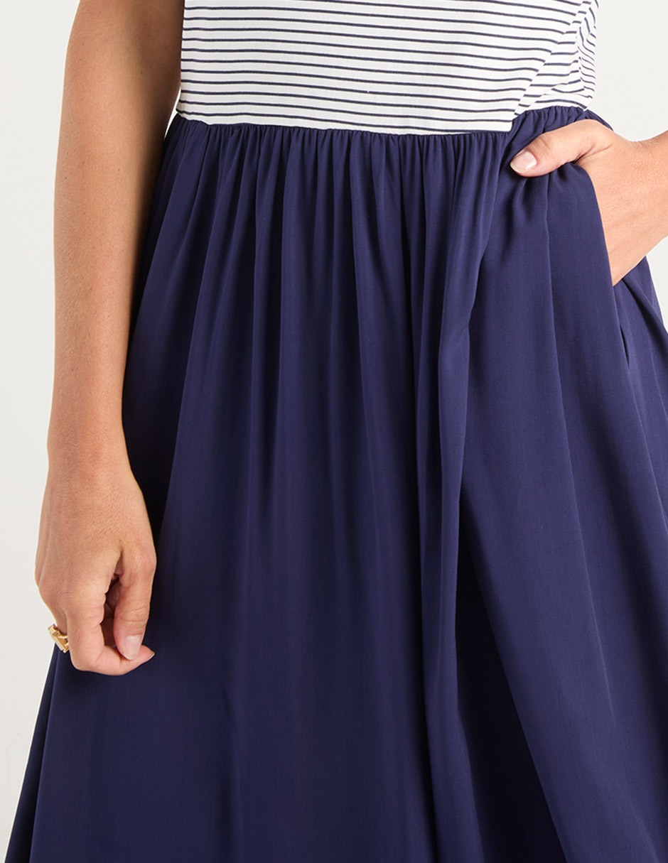 Vestido midi casual Weekend para mujer