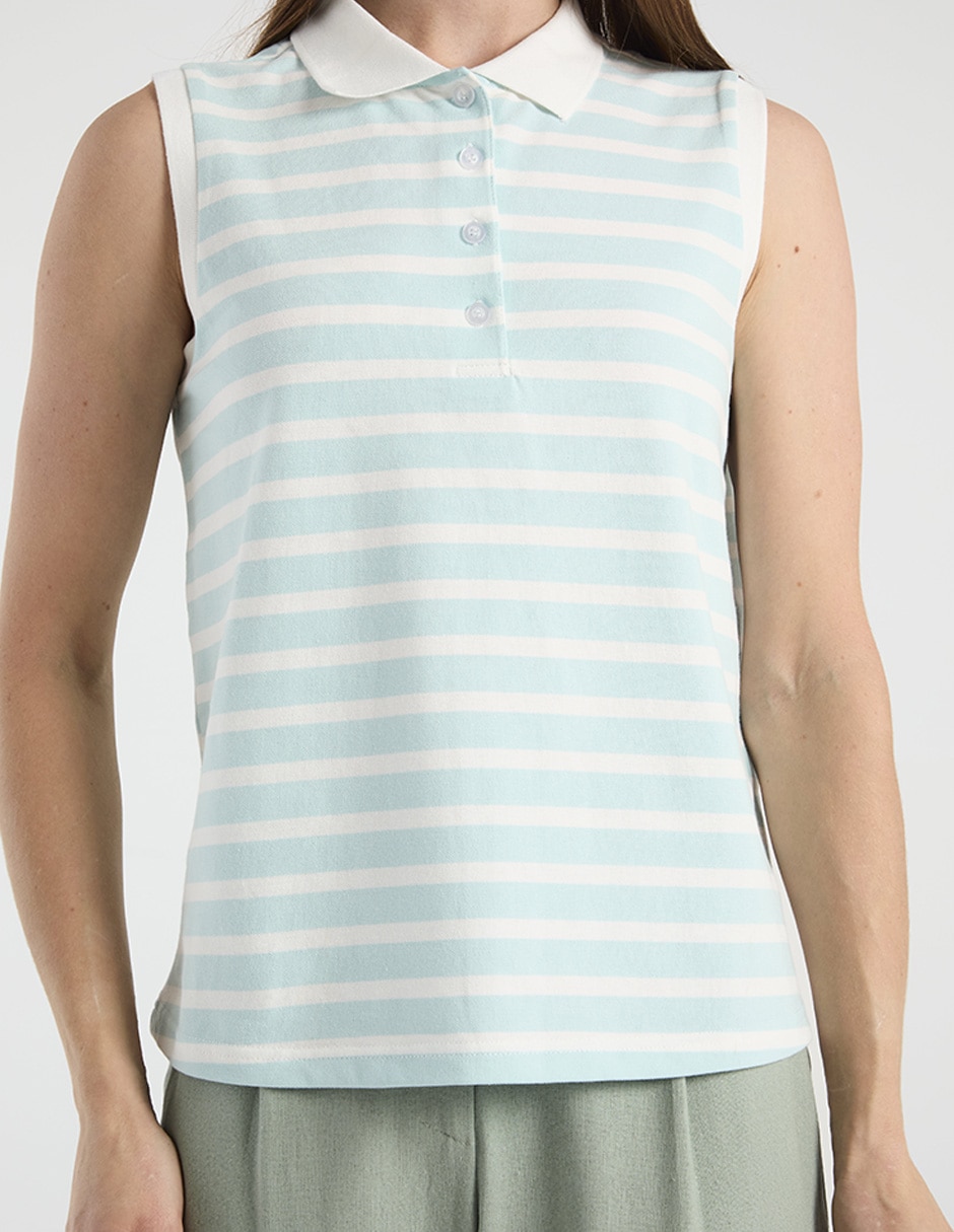 Playera tipo polo para mujer 5
