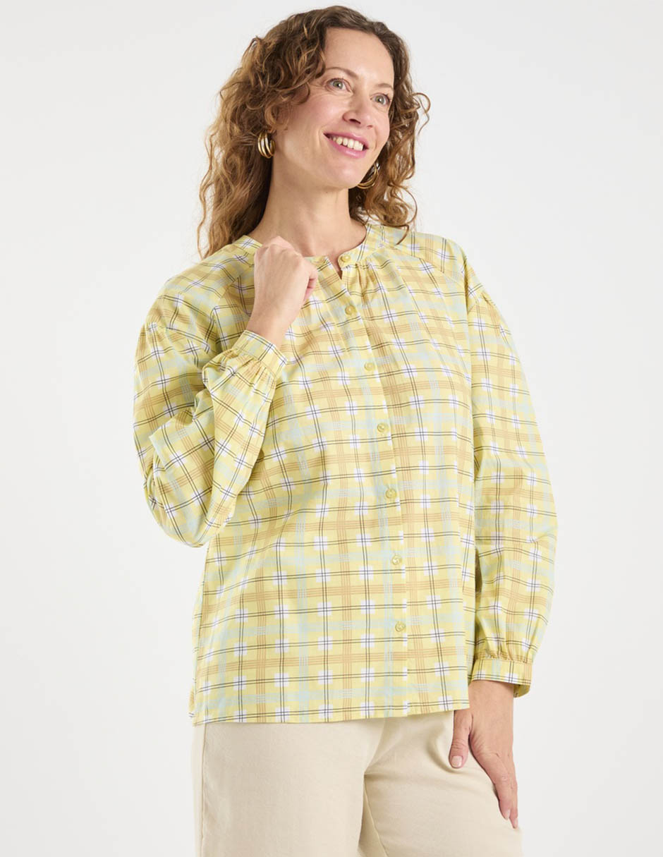 Blusa camisera manga larga para mujer 2