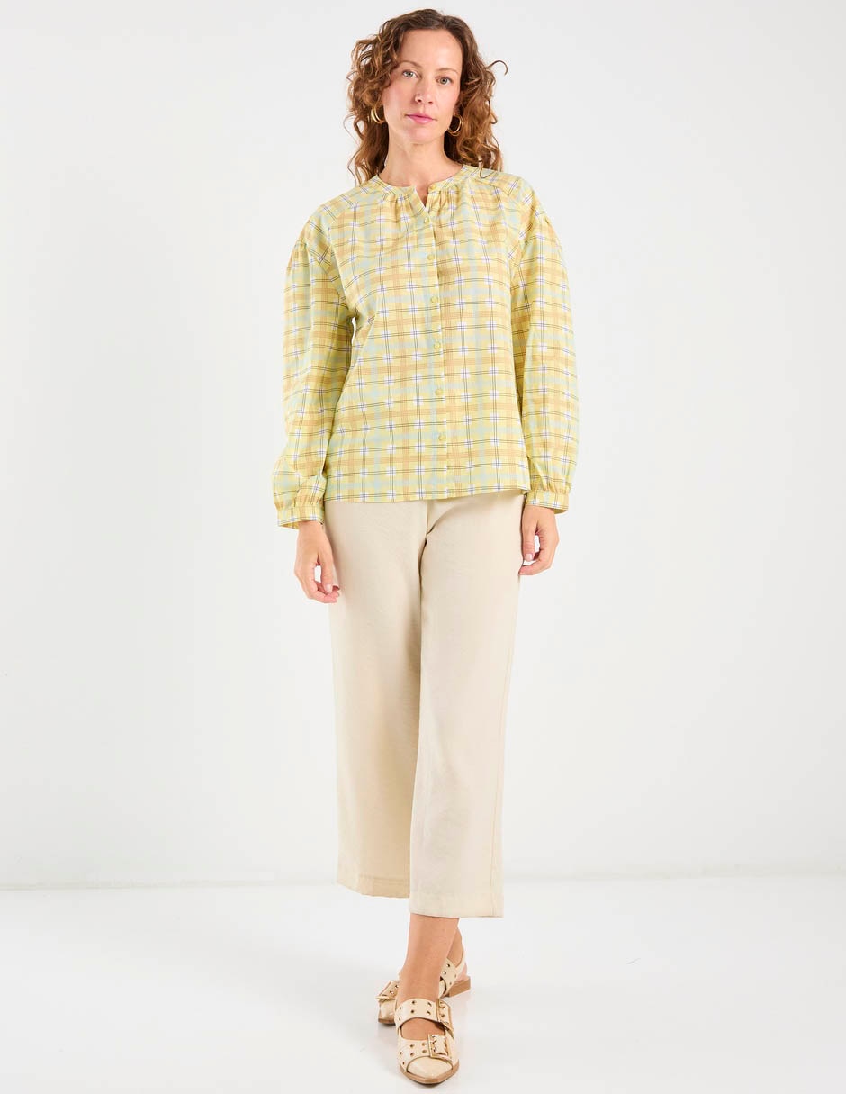 Blusa camisera manga larga para mujer 3