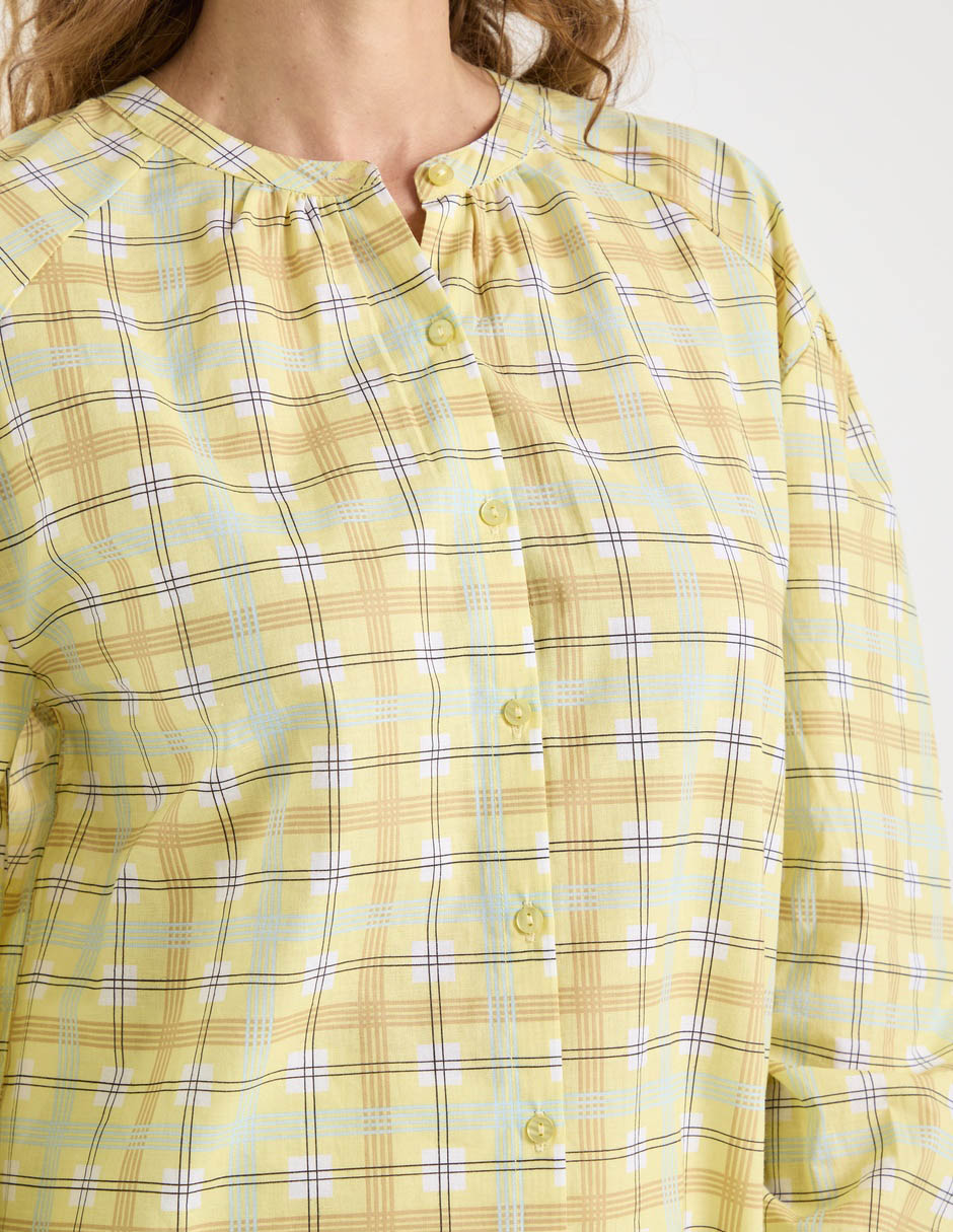 Blusa camisera manga larga para mujer 4