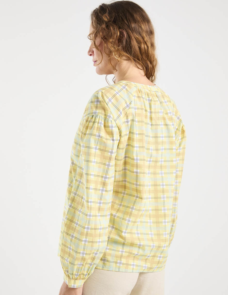 Blusa camisera manga larga para mujer 6