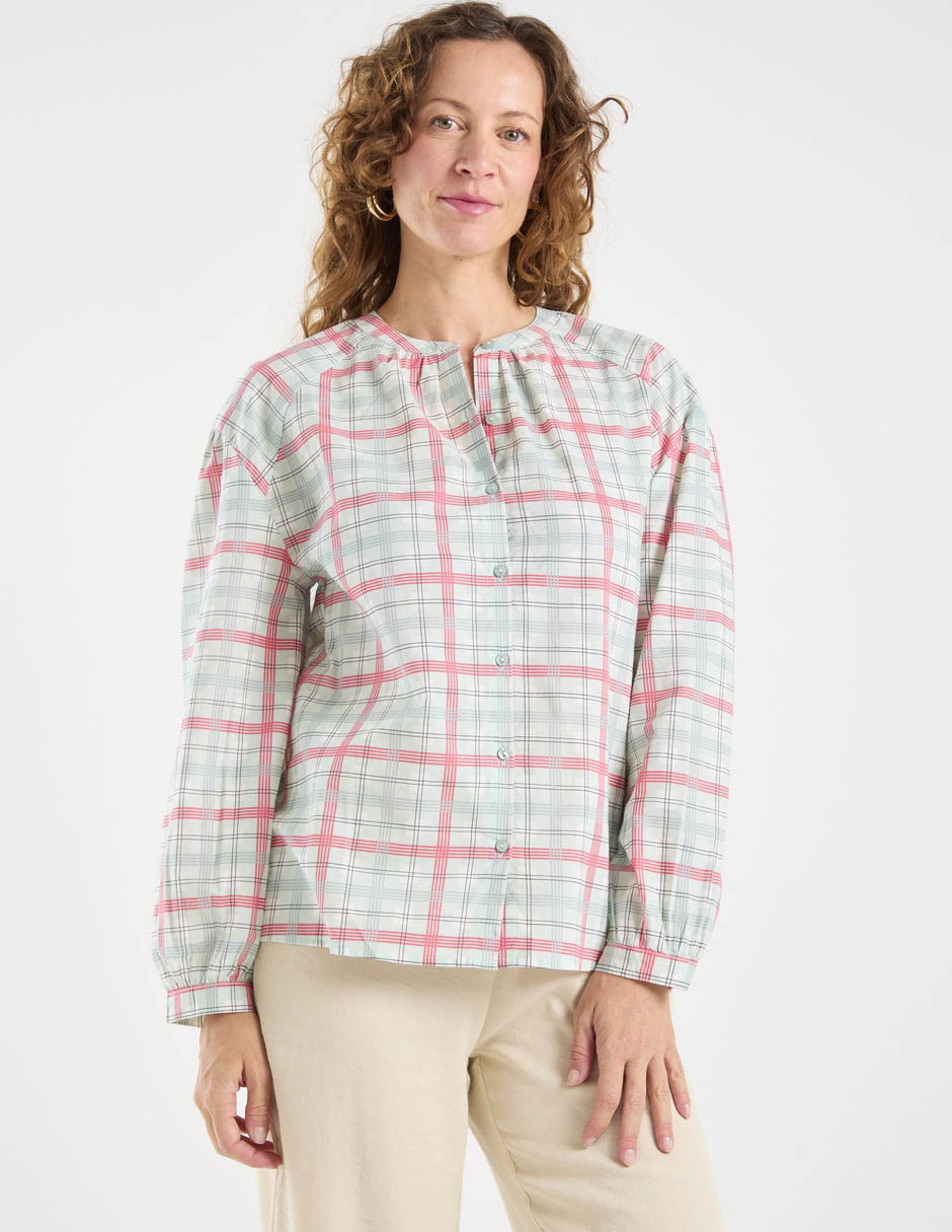 Blusa camisera manga larga para mujer Blusa camisera manga larga para mujer