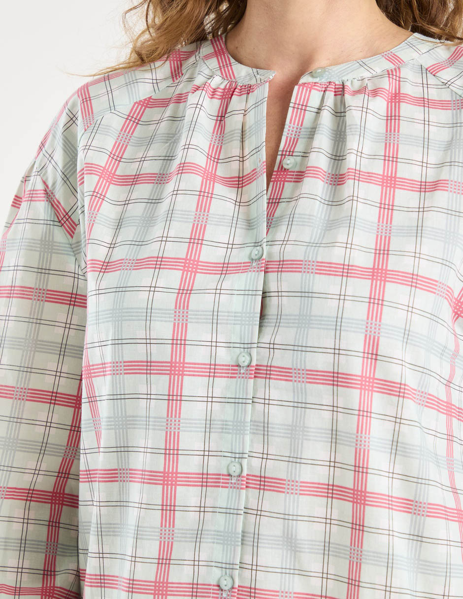 Blusa camisera Weekend manga larga para mujer