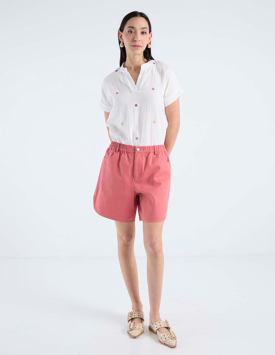 Blusa manga corta para mujer 9