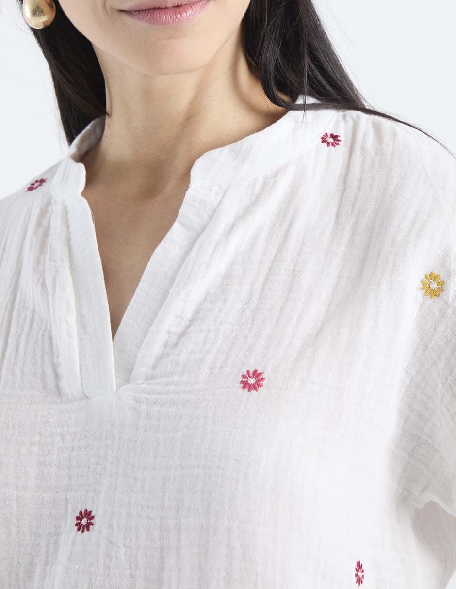 Blusa manga corta para mujer 10