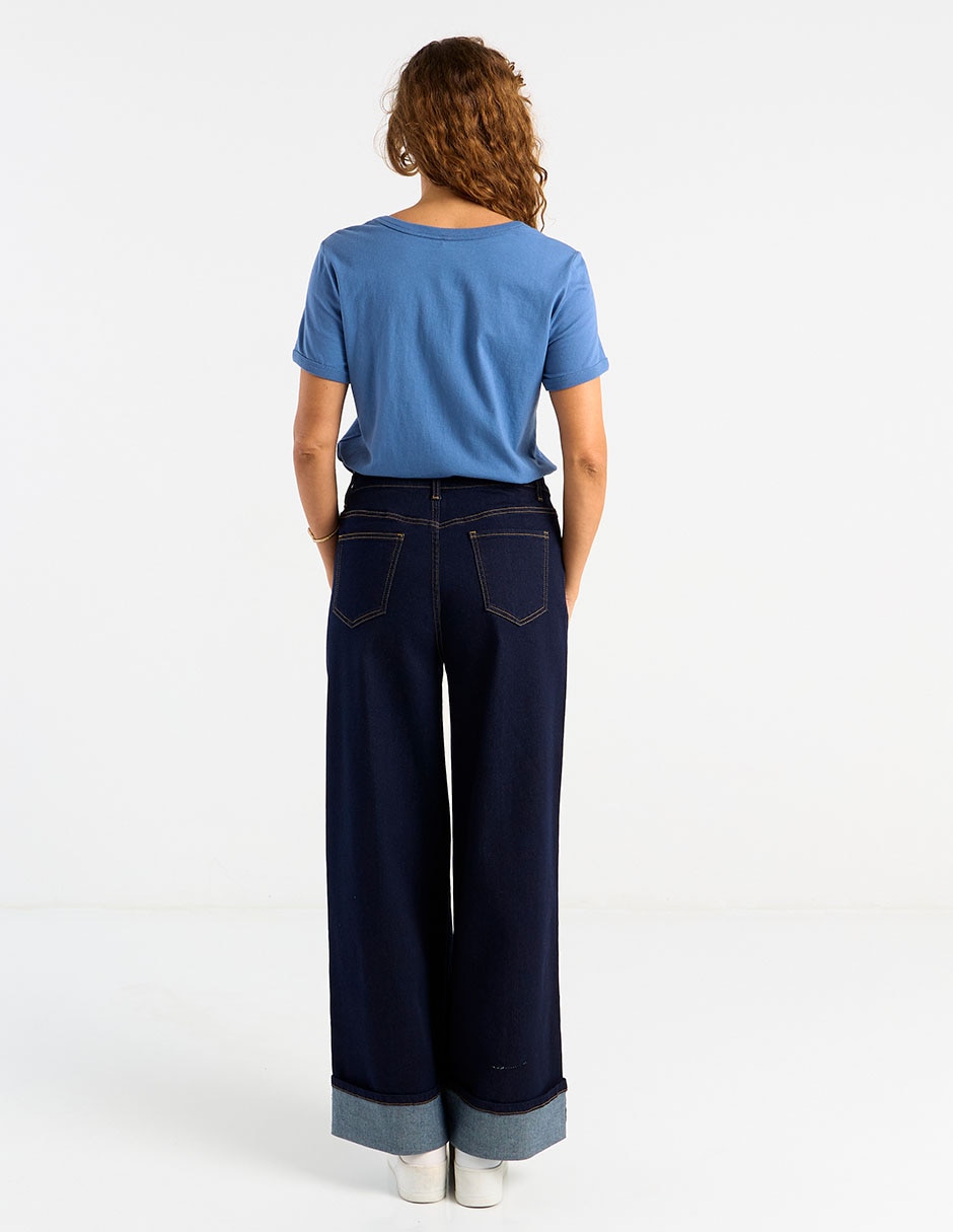 Jeans wide leg para mujer