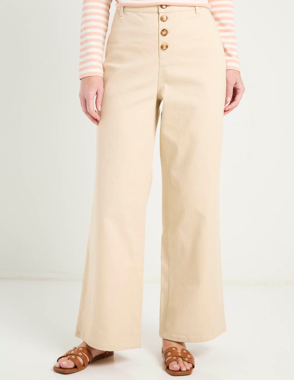 Jeans wide leg a la cintura para mujer Jeans wide leg a la cintura para mujer
