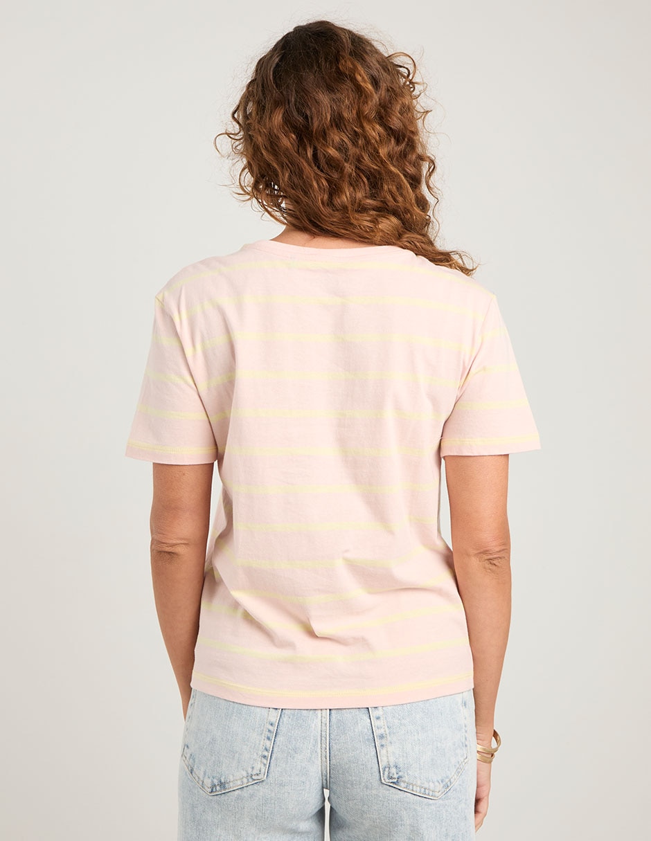 Playera manga corta cuello redondo para mujer 6