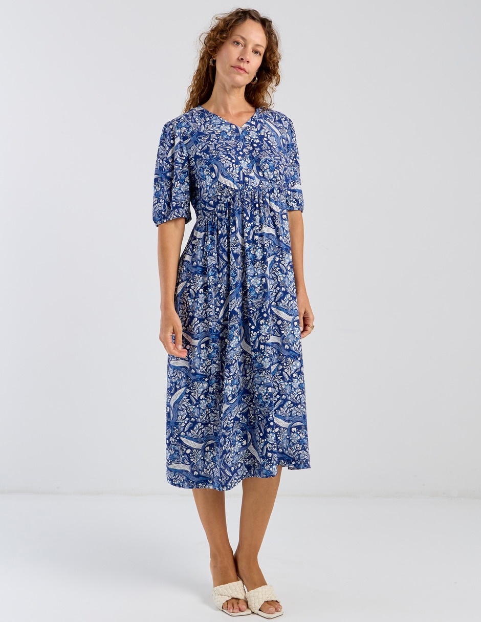 Vestido midi casual para mujer Vestido midi casual para mujer