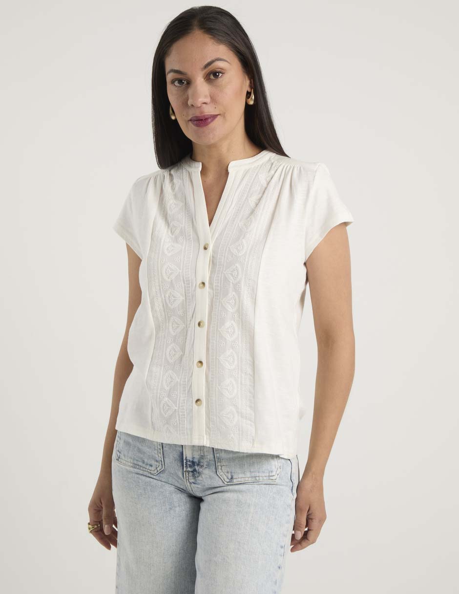 Blusa Weekend manga corta para mujer