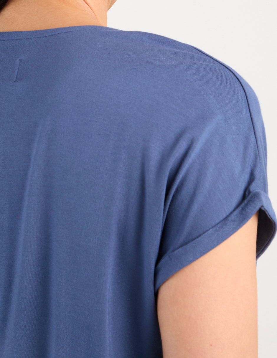 Playera manga corta cuello redondo para mujer 2