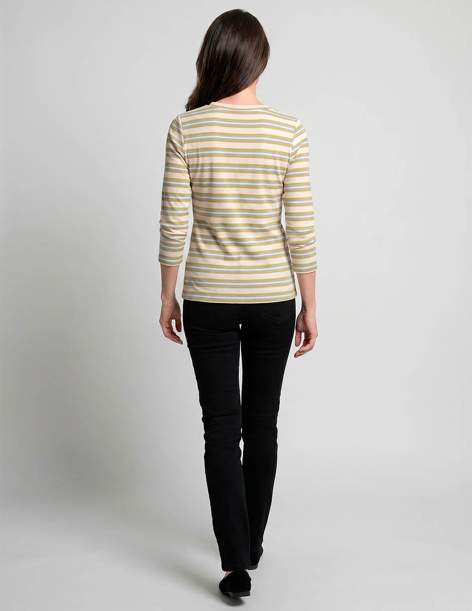 Playera manga 3/4 Weekend cuello redondo para mujer