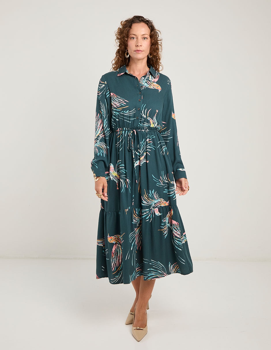 Vestido midi casual para mujer Vestido midi casual para mujer