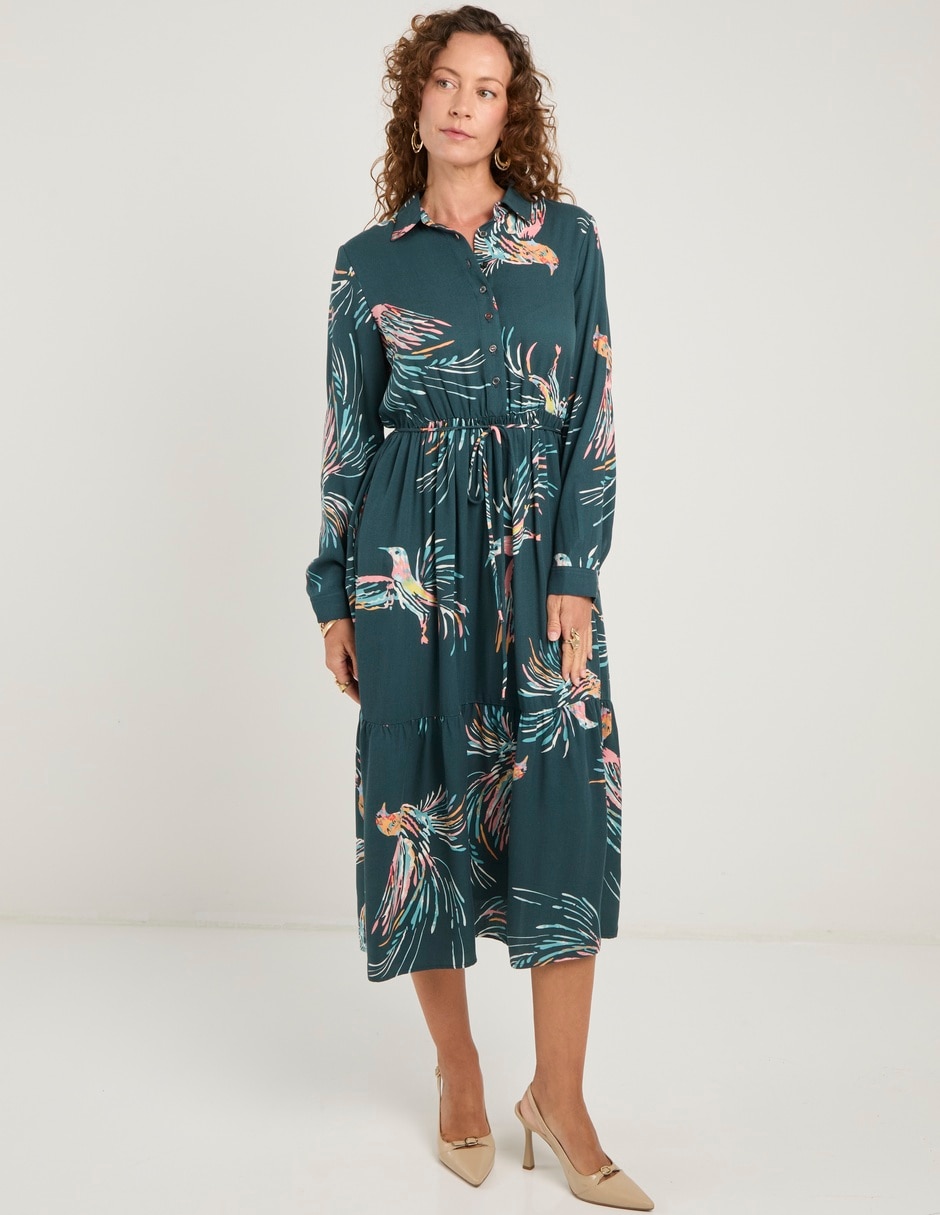 Vestido midi casual para mujer