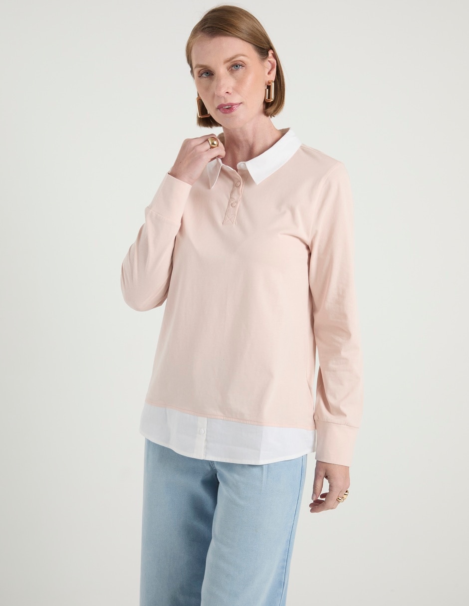 Playera tipo polo Weekend para mujer