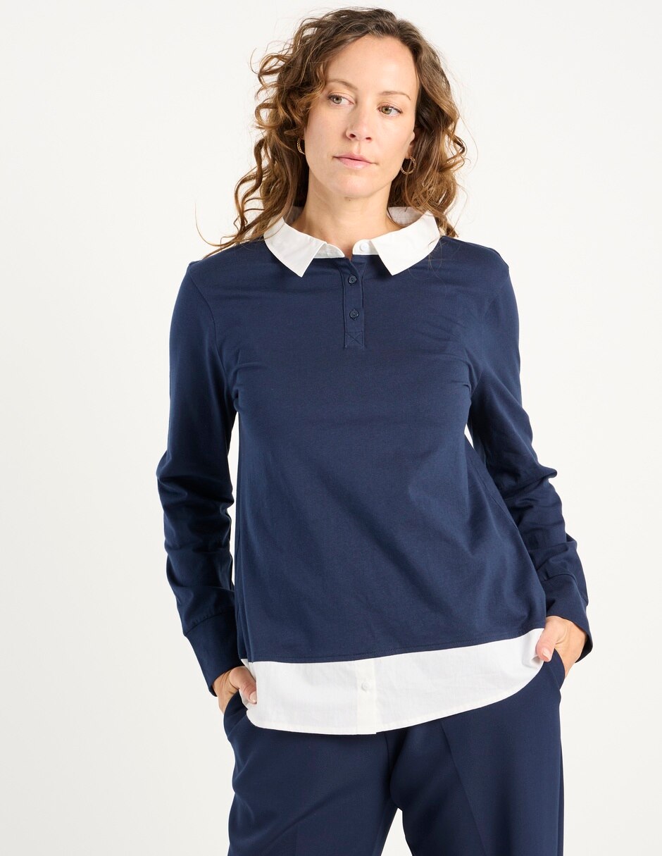 Playera tipo polo para mujer 2
