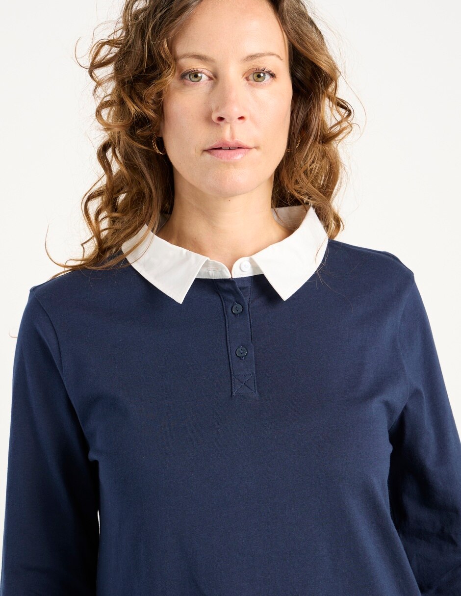 Playera tipo polo para mujer 4