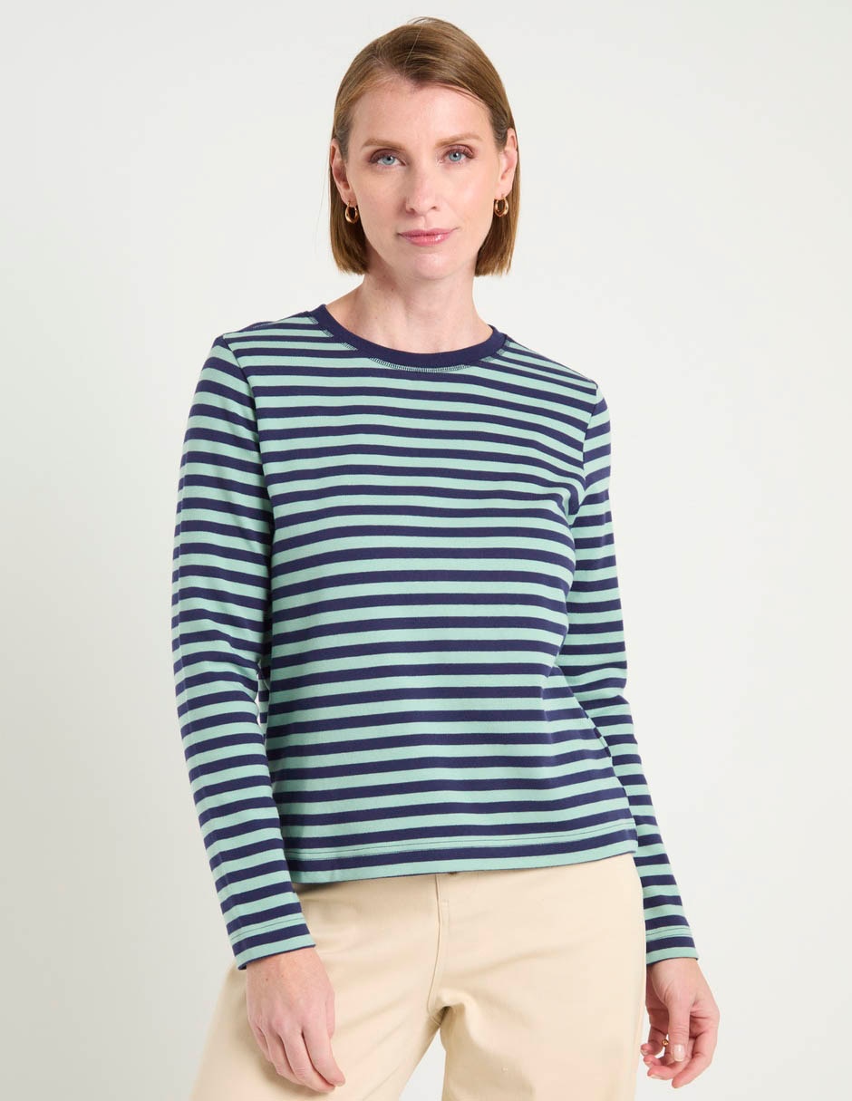 Blusa manga larga cuello redondo para mujer Blusa manga larga cuello redondo para mujer