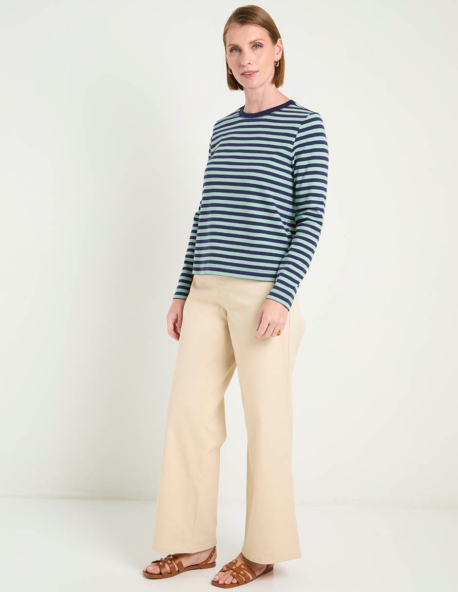Blusa manga larga Weekend cuello redondo para mujer