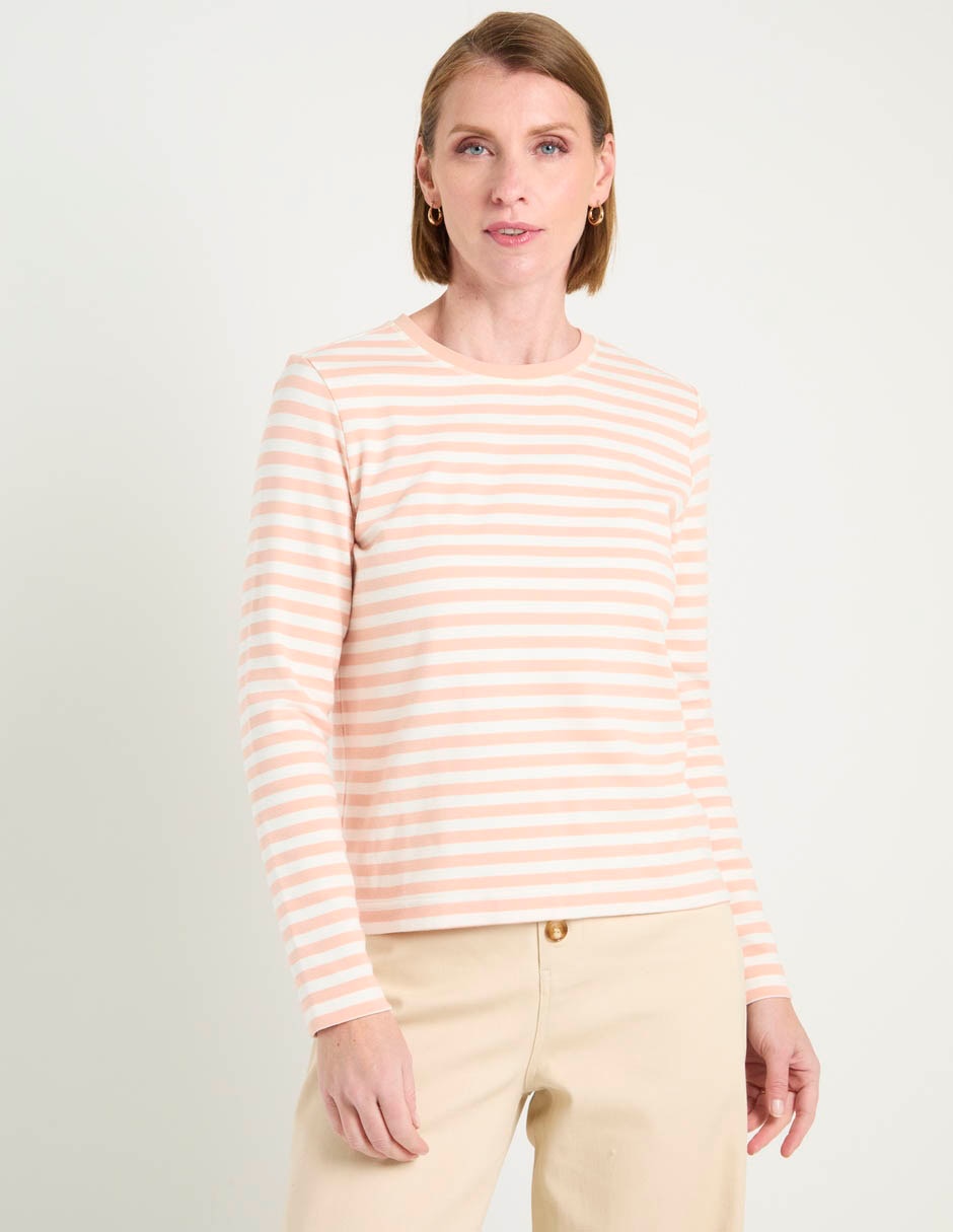 Blusa manga larga cuello redondo para mujer Blusa manga larga cuello redondo para mujer